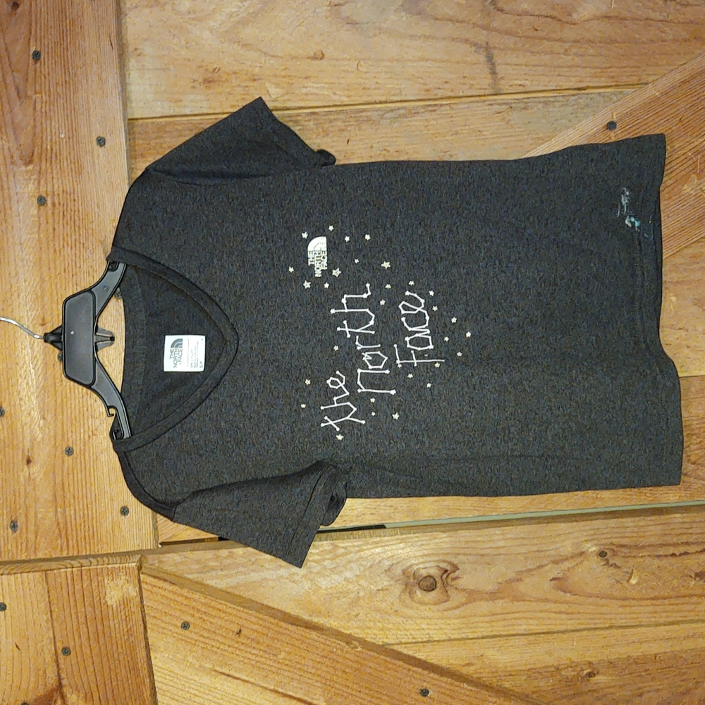 Girls North Face T-shirt Night Sky Size 7/8